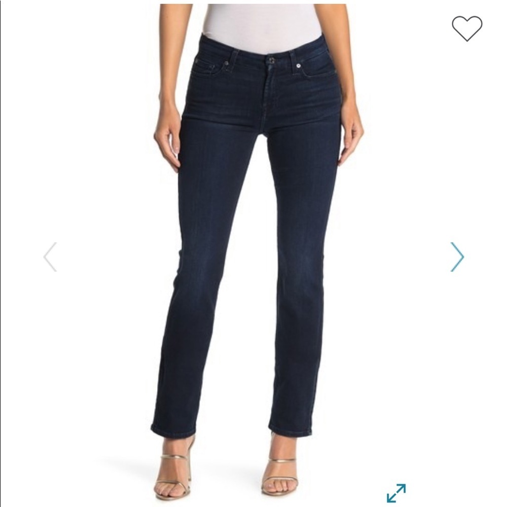 7 for all mankind kimmie straight leg dark